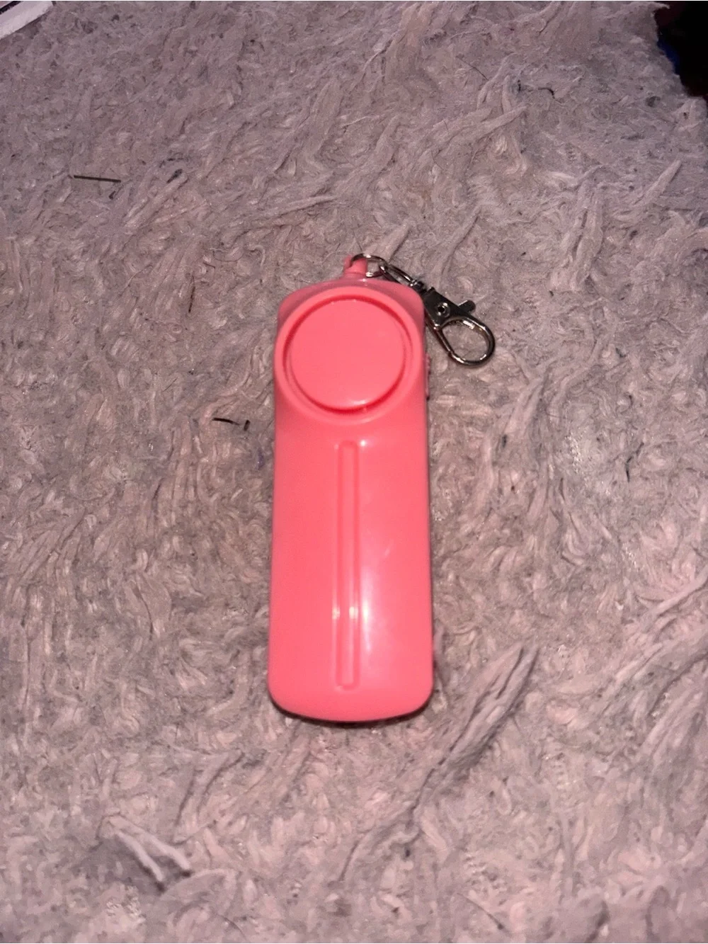 Pink Personal Alarm Keychain - Compact Safety Device
